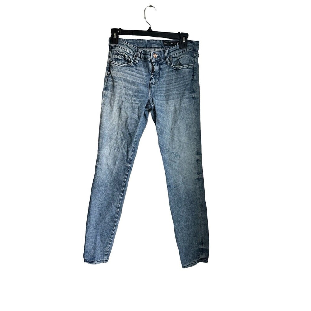 Armani Exchange Super Skinny Fit Medium Wash Women's J02 Size 25